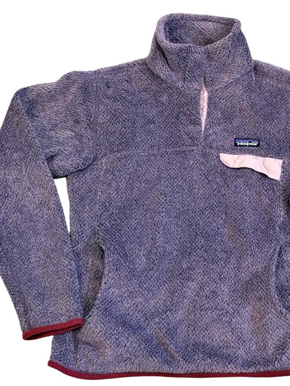 Patagonia Women’s M Re-Tool Snap T Pullover Sweatshirt - Lavender Purple